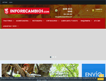 Tablet Screenshot of inforecambios.com